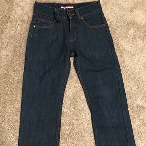Tommy Hilfiger dark wash jeans.